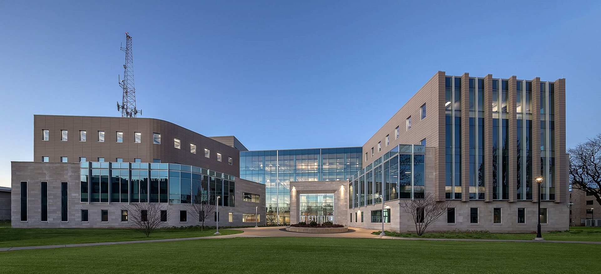 Springfield Clinic Pediatrics exterior in the evening